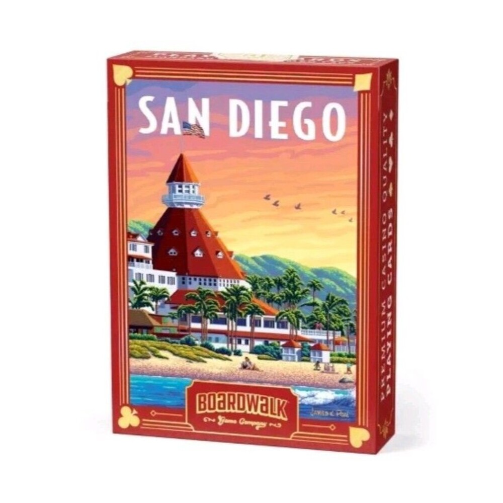 Boardwalk San Diego Playing Cards Deck Standard Poker Size Souvenir New